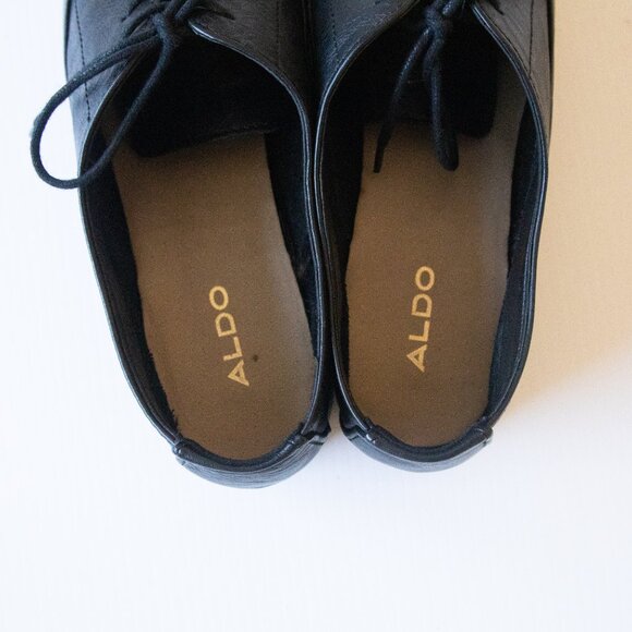 Aldo McAllister Oxford Classic Lace Up Leather Shoes Size 8 - Picture 6 of 11